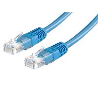 ROLINE Patchkabel Cat.5e (Class D) UTP, PoE, blau, 0,5 m