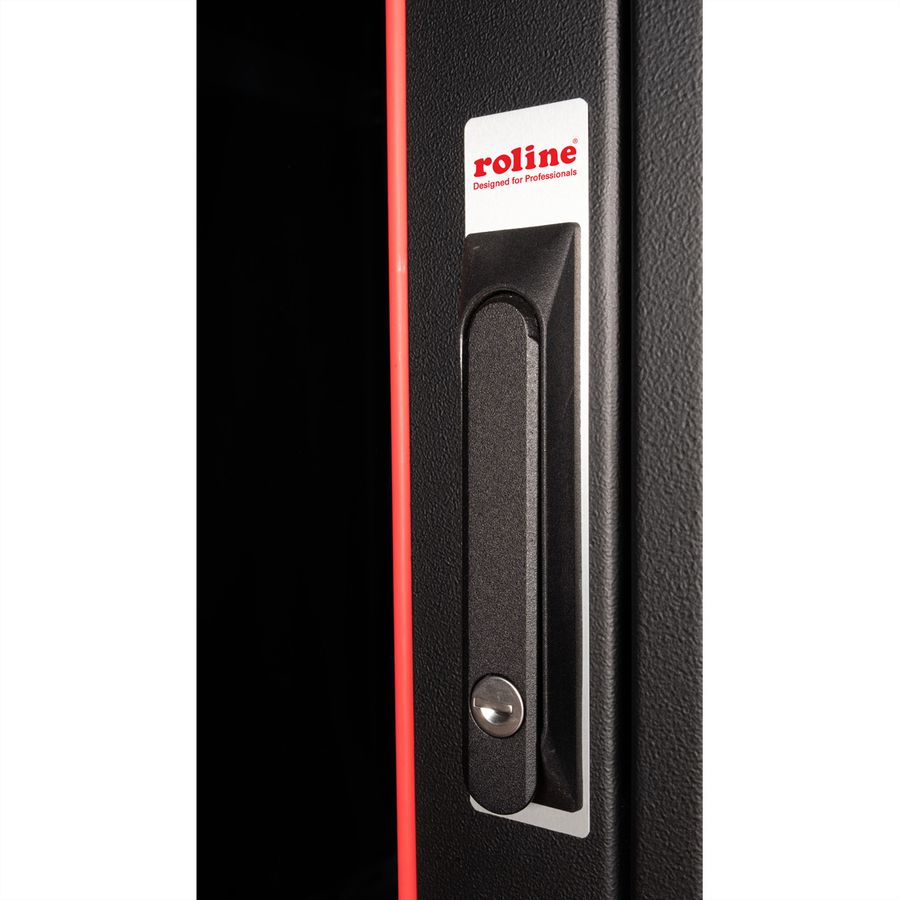 ROLINE 19-Zoll Netzwerkschrank Pro 32 HE, 600x600 BxT Glastür schwarz