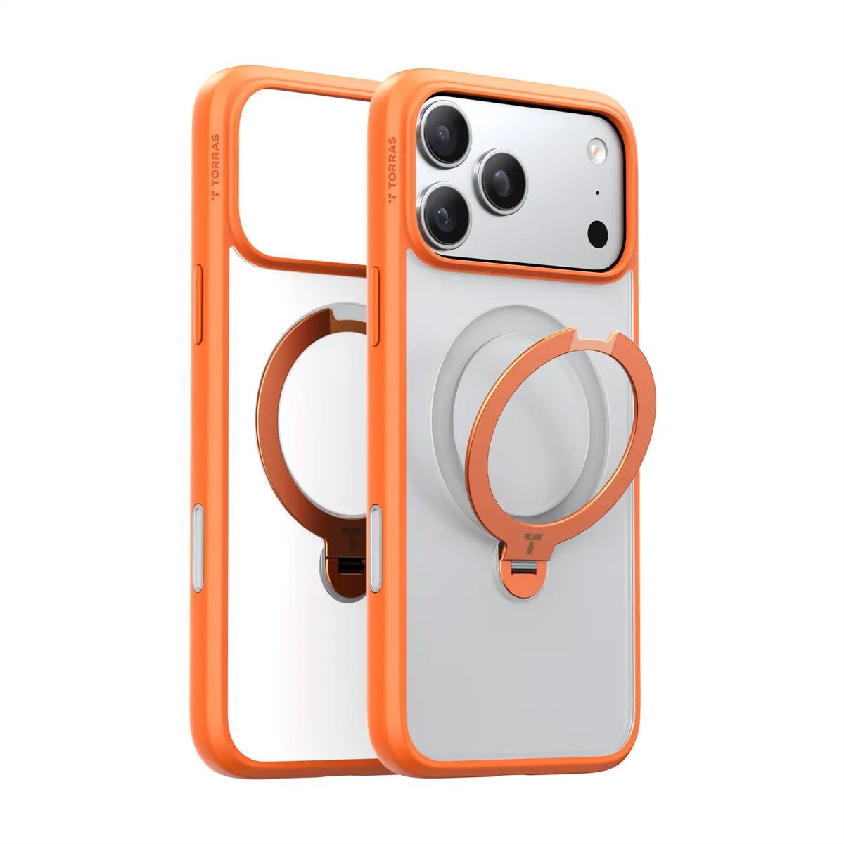 Torras UPRO Ostand Spin Schutzhülle, iPhone 17 Pro Max, MagSafe, orange