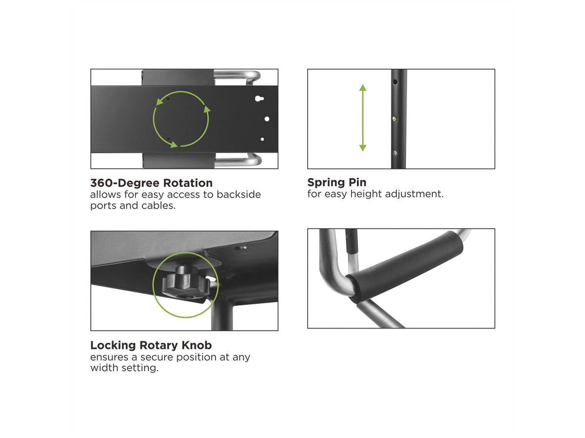 VALUE PC-Halterung ausziehbar, drehbar