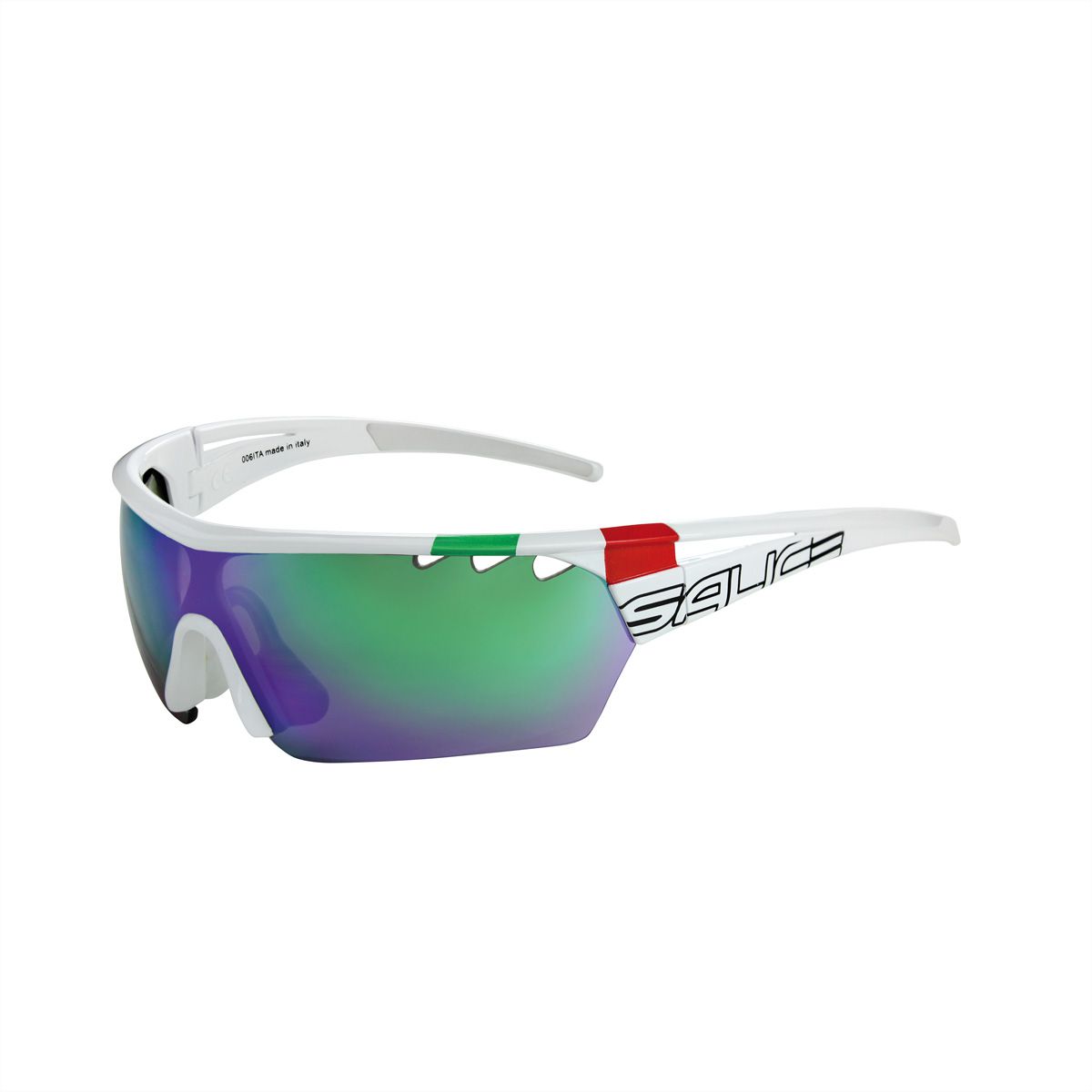 Salice Occhiali Sportbrille 006ITA, White ITA / RW Green