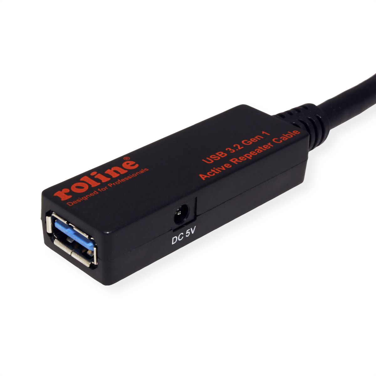 ROLINE Câble prolongateur actif USB 3.2 Gen 1, noir, 20 m