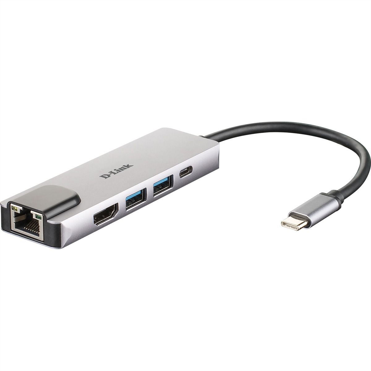 D-LINK DUB-M520 Hub USB‑C 5‑en‑1 avec HDMI/Ethernet et alimentation