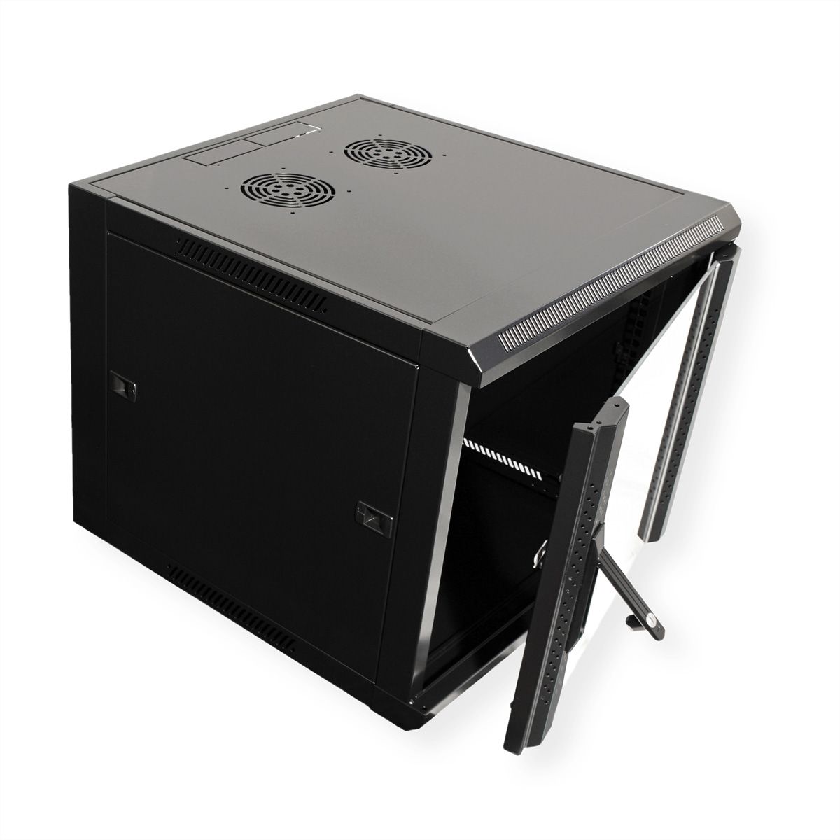 VALUE Armoire murale 6UH (HxLxP) 368x570x450 mm            (à monter), noir