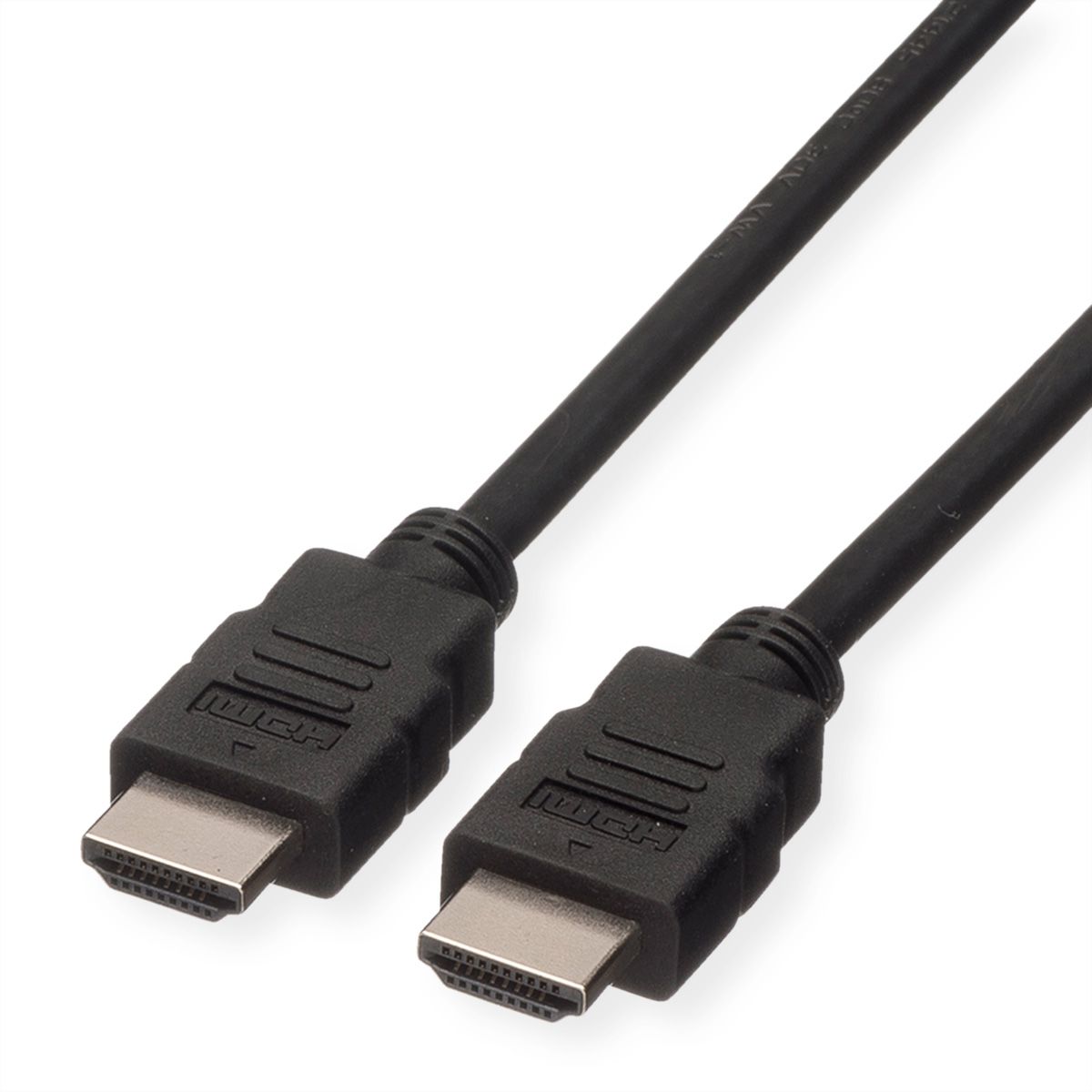 ROLINE HDMI High Speed Kabel mit Ethernet, LSOH, schwarz, 7,5 m