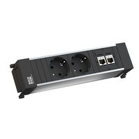 BACHMANN POWER FRAME Small 2x contact de protection 2x CAT6