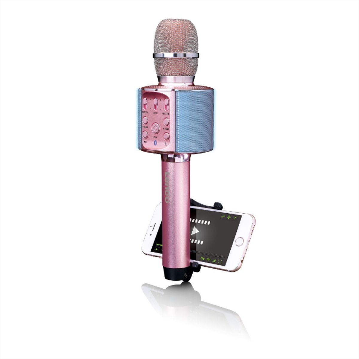 Lenco Microphone Karaoké BMC-090, Or rose