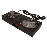 ROLINE 19" Unité de ventilation, 1 ventilateur, pour boîtier mural, noir