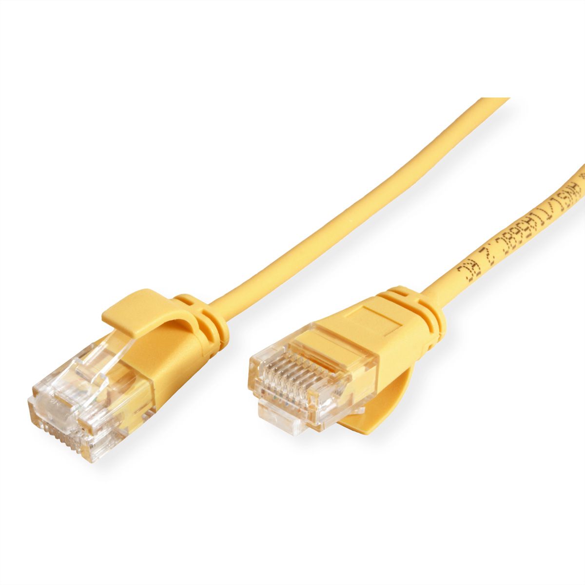 ROLINE Cordon Data Center UTP Cat.6A (Classe EA), LSOH, slim, jaune, 1 m