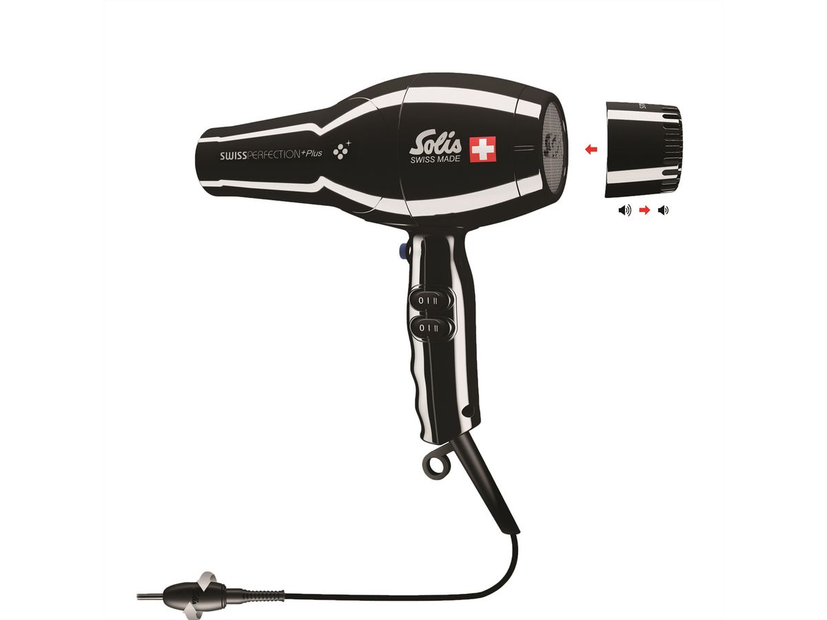 Solis sèche-cheveux Swiss PerfectionPlus 3801, noir
