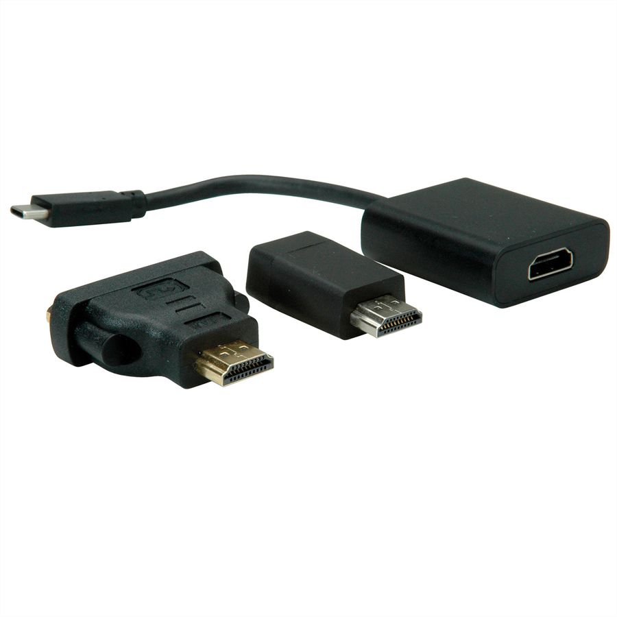 VALUE Adaptateur type C - VGA/HDMI/DVI