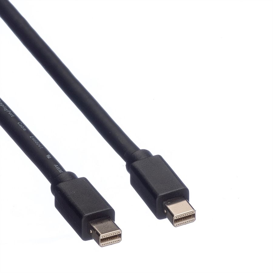 ROLINE DisplayPort Kabel, Mini DP ST - Mini DP ST, schwarz, 2 m