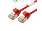 ROLINE GREEN Cordon DataCenter U/FTP Cat.6A (Classe EA), LSOH, slim, rouge, 5 m