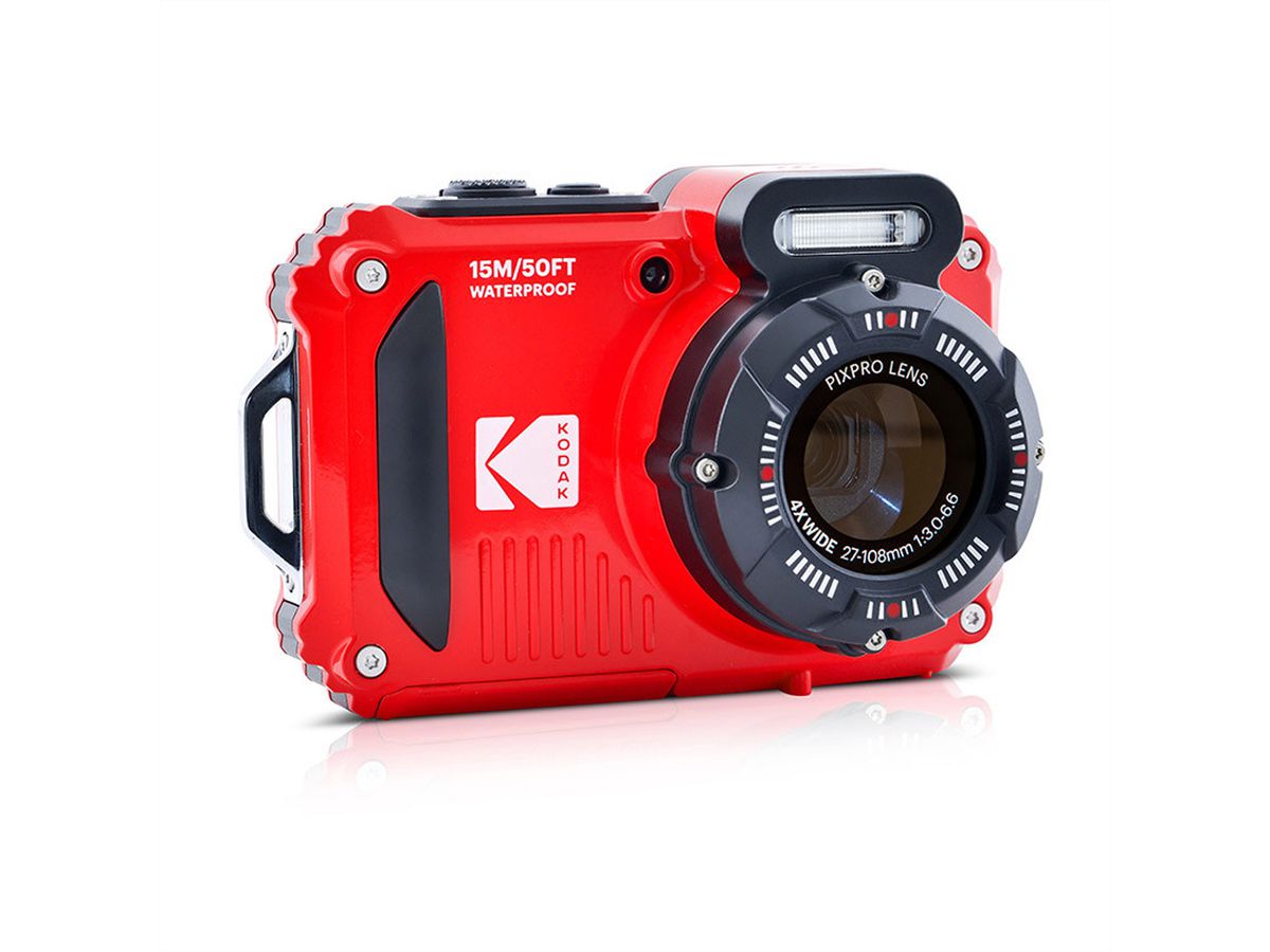 Kodak Unterwasserkamera WPZ2RD Bundle, inkl. 2nd Batterie + micro 16Go SD card