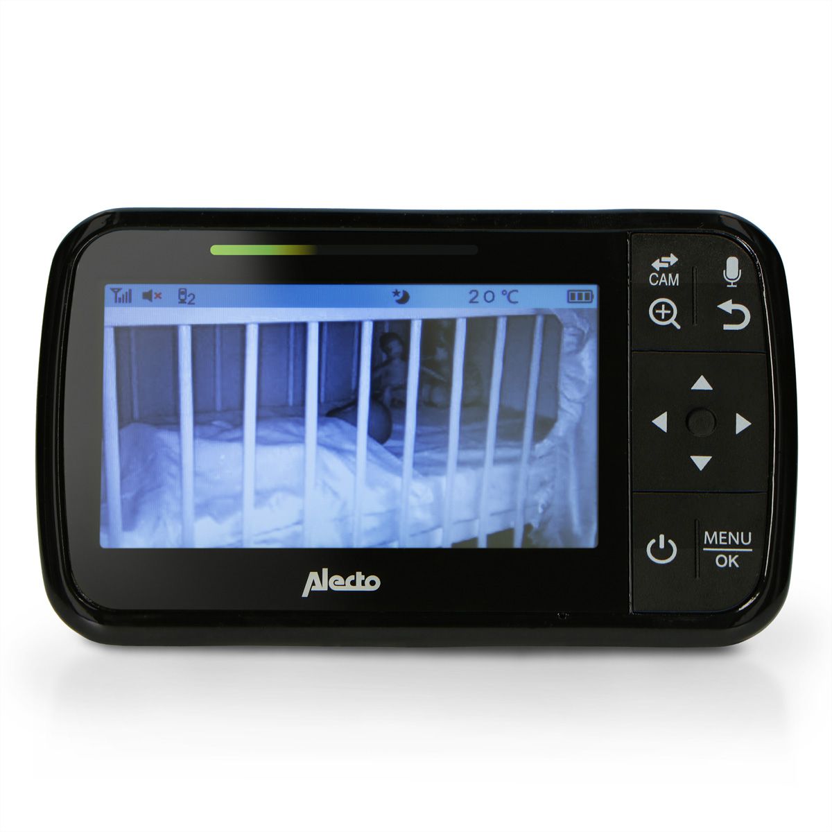 Alecto Babyphone DVM149 avec caméra, écran couleur 4.3", noir
