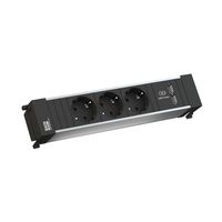 BACHMANN POWER FRAME Medium 3x contact de protection 1xUSB Charger