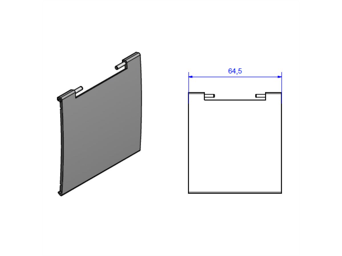 BACHMANN KAPSA XX-Small Couvercle, blanc