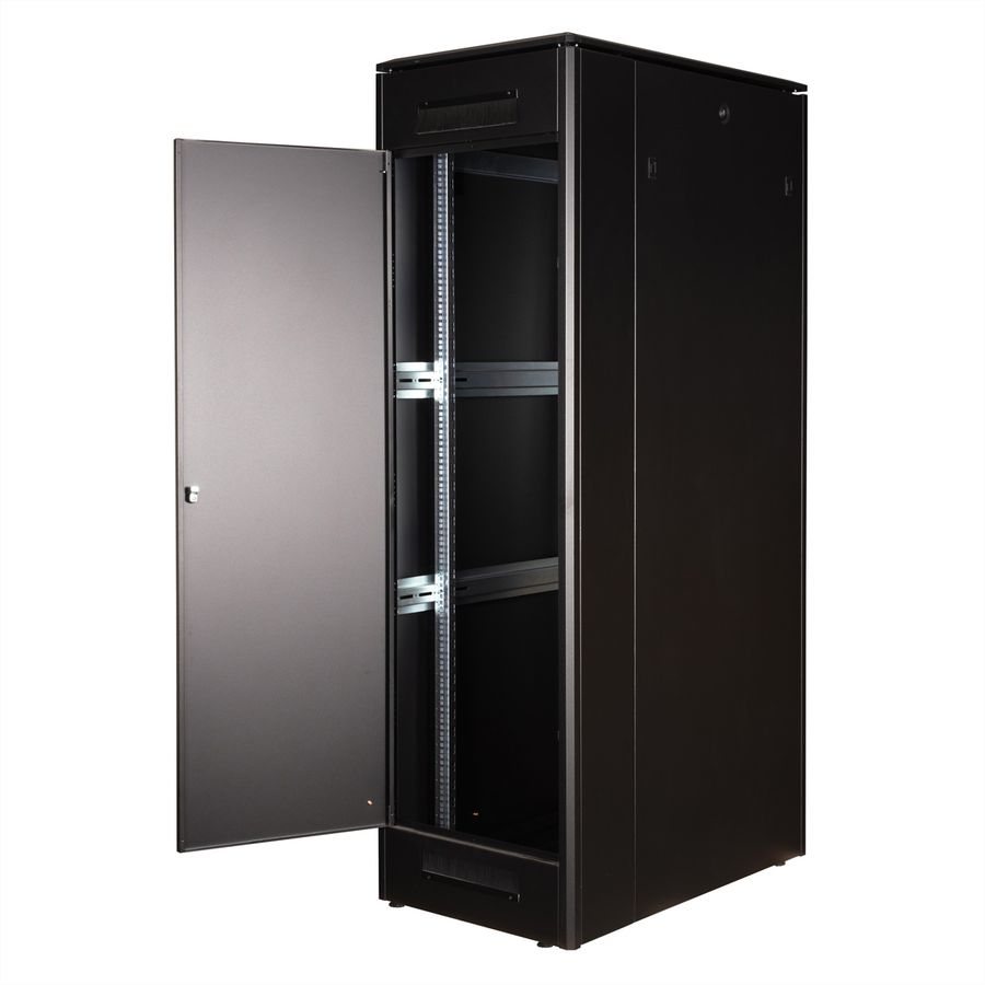 ROLINE 19-Zoll Netzwerkschrank Pro 42 HE, 600x1000 BxT Glastür schwarz