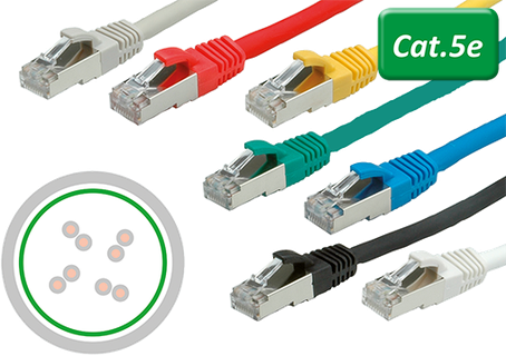 Cordon de raccordement RJ45 Cat5e FTP