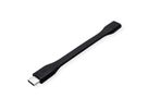 ROLINE Câble USB4 Gen3x2, C-C, M/F, 8K UHD-2, 40Gbit/s, 100W, plat, noir, 11,5 cm