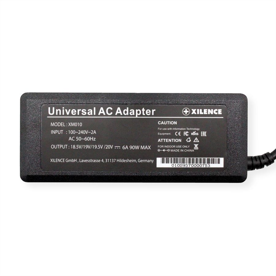 Xilence XM010 Alimentation pour ordinateur portable 90W, 9 Adapteurs