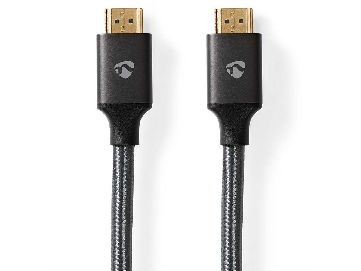 Nedis 8K HDMI Ultra HD Kabel, ST/ST, grau, 2m