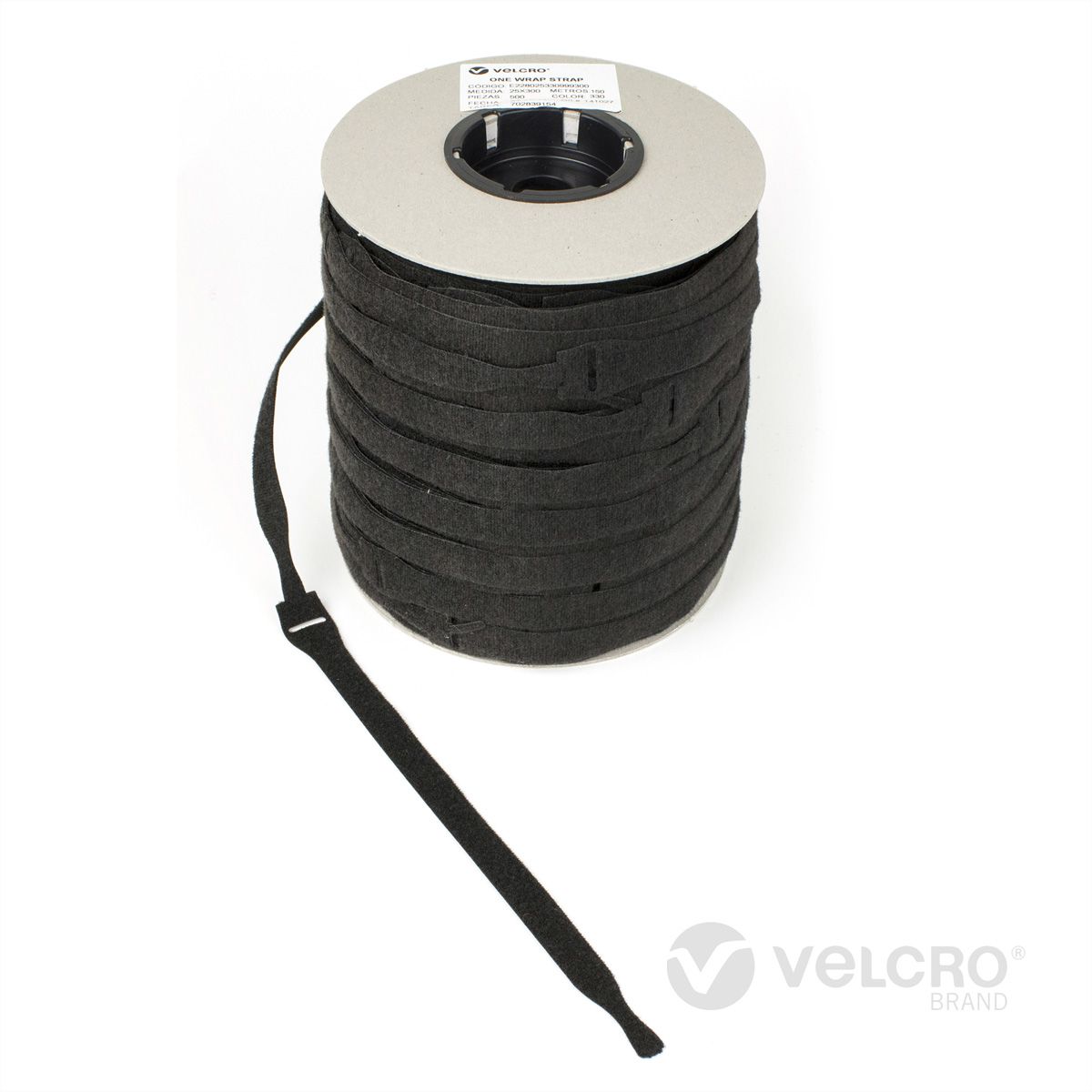 VELCRO® One Wrap® Strap 20mm x 230mm, 750 pièces, noir