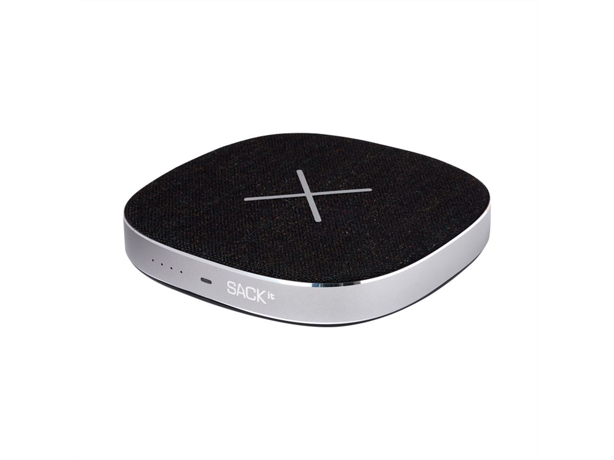 SACKit CHARGEit Qi Charger & Powerbank, schwarz, 60400
