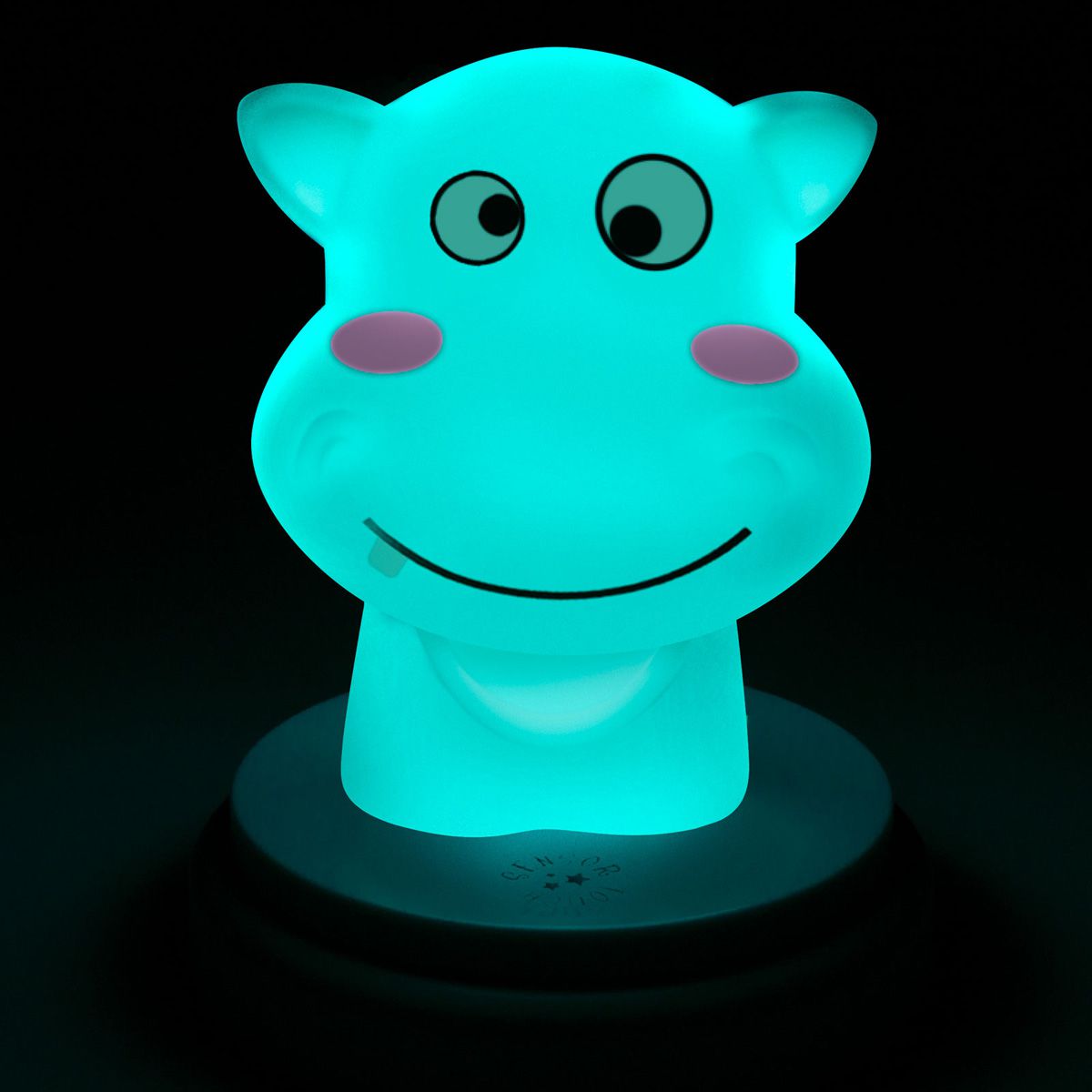 Alecto Baby LED Nachtlicht Silly Hippo, Nilpferd, blau
