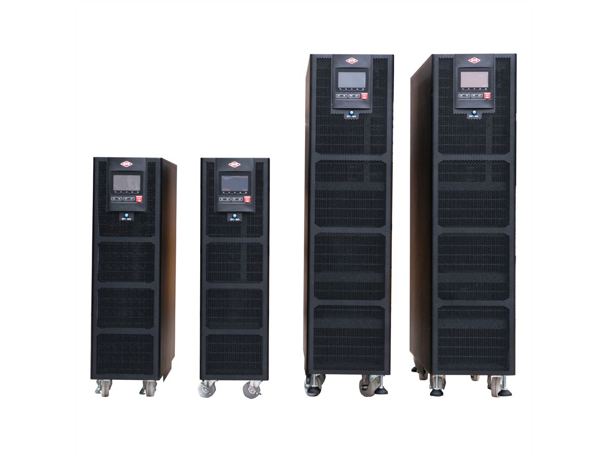 AEC IST7 30kVA - Online Tower USV –  160x 9Ah Batterien – 12 Min. Autonomie bei 100% Last, mit internen Batterien – 80x 9Ah LL & externer Batterieschrank BB4 mit 80x 9Ah LL