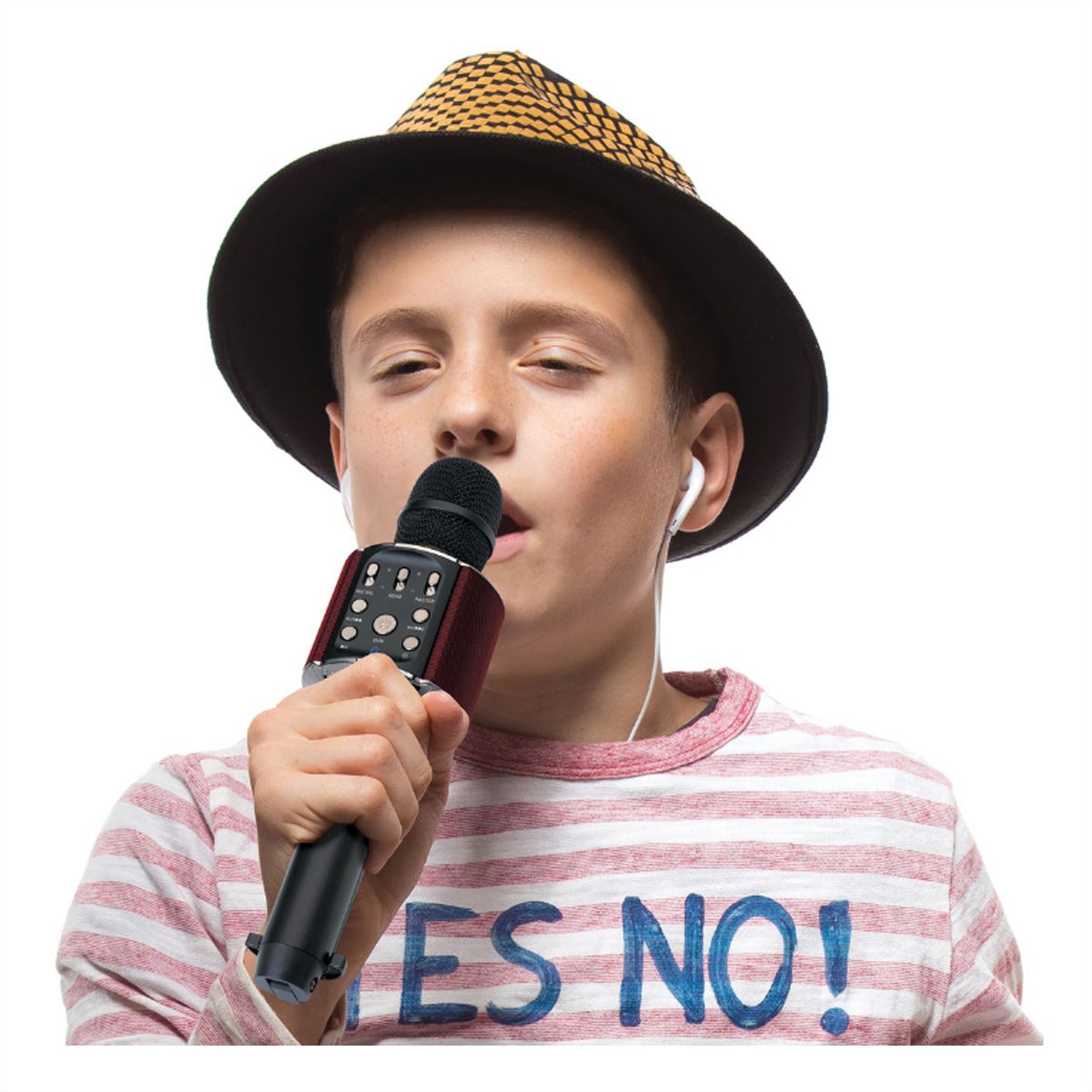 Lenco Microphone Karaoké BMC-090, Noir