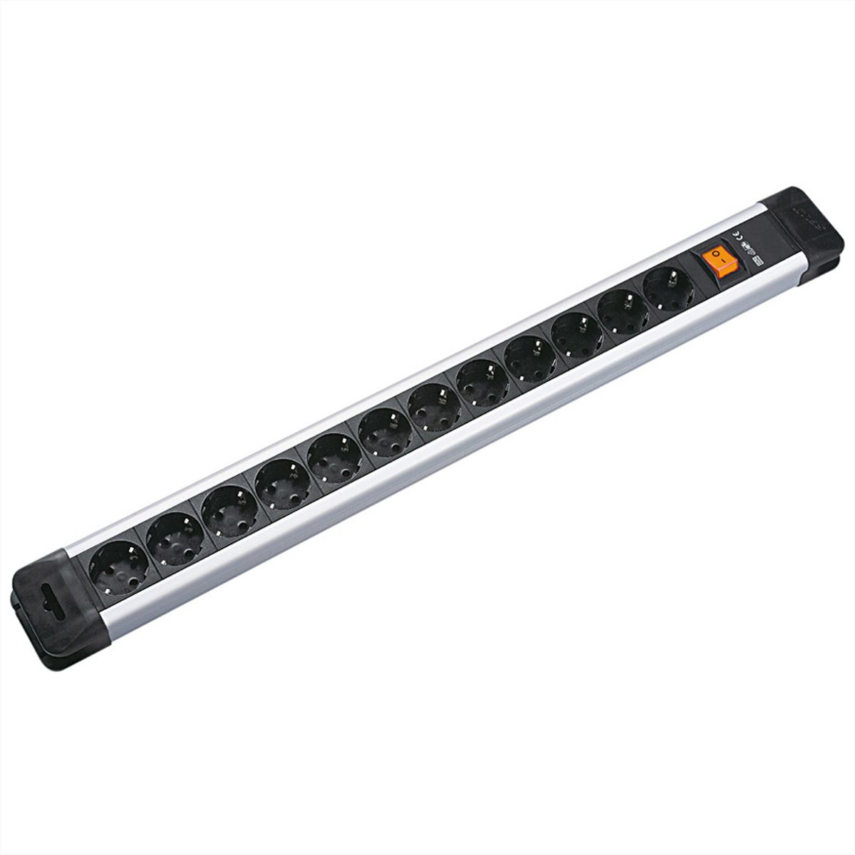 BACHMANN CONNECTUS Steckdosenleiste 12x Schutzkontakt, Kunststoff, mit Schalter, 2,0m