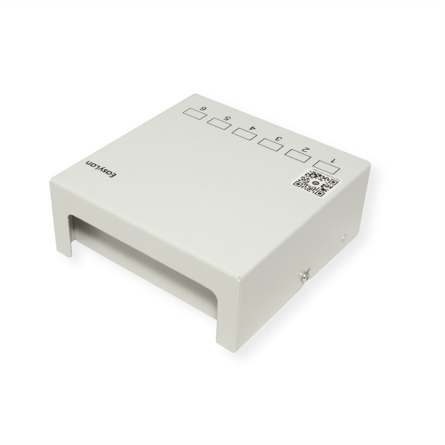EasyLan panneau vide, pour 6x Keystone, RAL7035