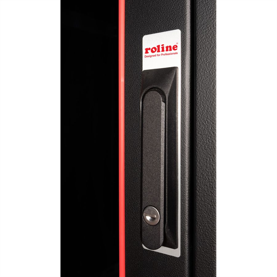 ROLINE 19-Zoll Netzwerkschrank Pro 36 HE, 600x600 BxT Glastür schwarz