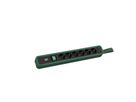 BACHMANN PRIMO 2 6xCEE7/3 1xinterrupteur avec boucle 2m CEE7/7 RAL6028