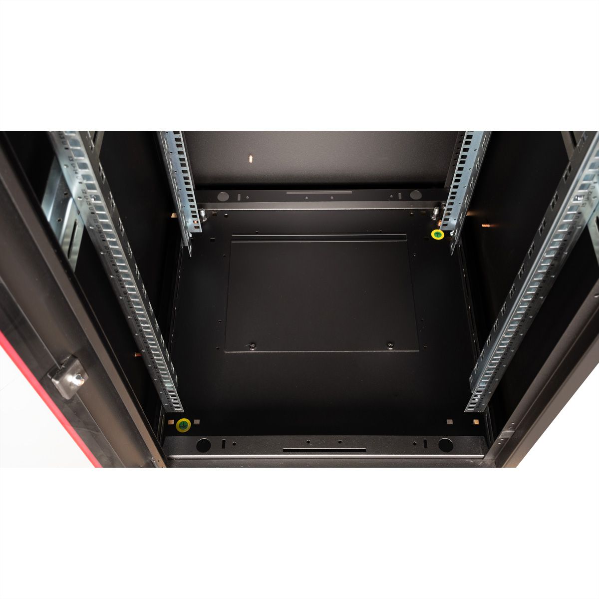 ROLINE 19-Zoll Netzwerkschrank Basic 26 HE, 600x800 BxT Glastür schwarz