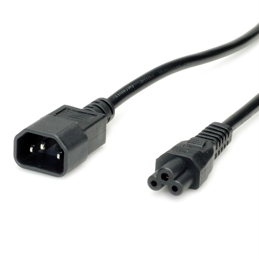 VALUE Câble IEC320/C14 M - C5 F, noir, 1,8 m