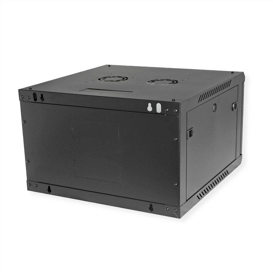 ROLINE 19-Zoll Wandgehäuse Basic Plus 6HE, 600x600 BxT schwarz
