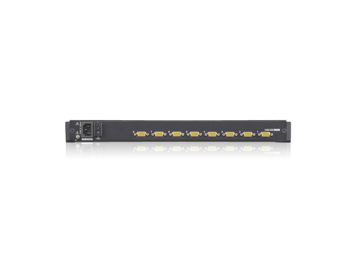 ATEN CL1308N Commutateur KVM VGA LCD à un seul rail PS/2-USB 8 ports, FR-Layout