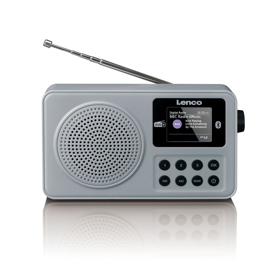 Lenco kompaktes DAB+ Radio PDR-034, FM/BT/AUX-In, Akku