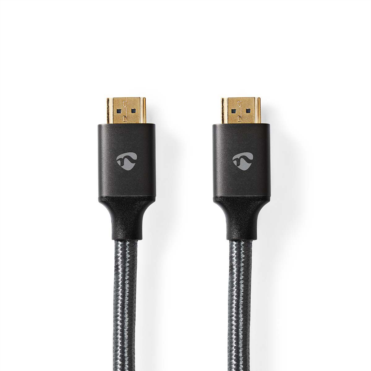 Nedis HDMI High Speed Kabel mit Ethernet, grau, 2 m