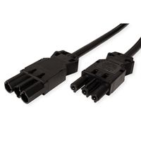 BACHMANN Câble prolongateur GST18-3 Mâle / coupleur, noir, 3 m