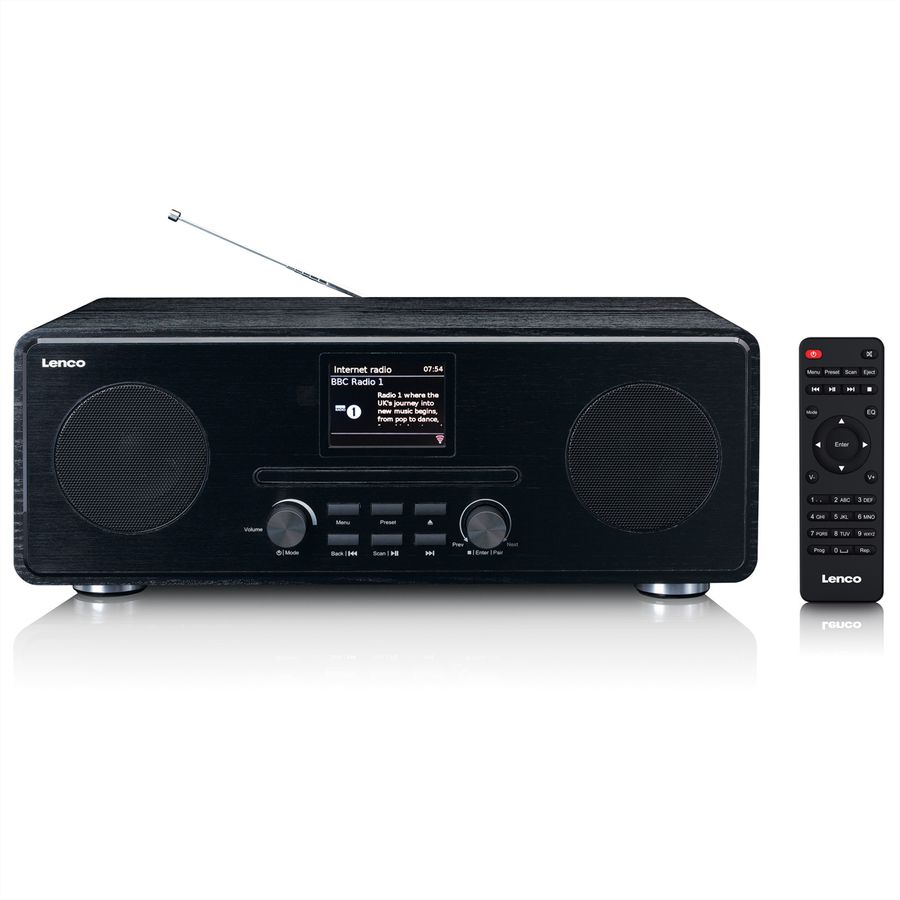 Lenco DAB+ Radio PDR-036WH, noir