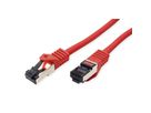 VALUE S/FTP-(PiMF-) Patchkabel Cat.8 (Class I), LSOH, PoE, Litzendraht, rot, 2 m