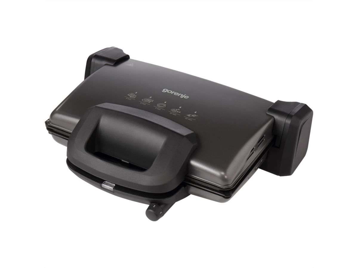 Gorenje Grill à contact KR1800SDP, 1800 W, noir
