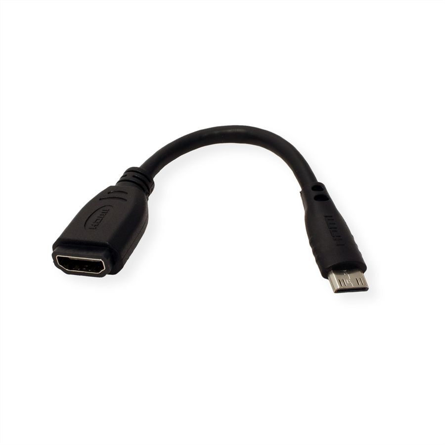 VALUE Câble adaptateur HDMI, HDMI F - HDMI Mini M