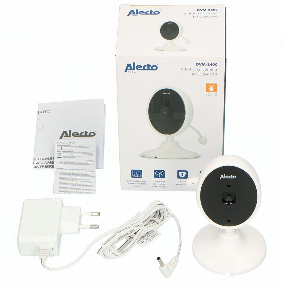 Alecto Baby Zusatzkamera DVM-140C für DVM-140, weiss