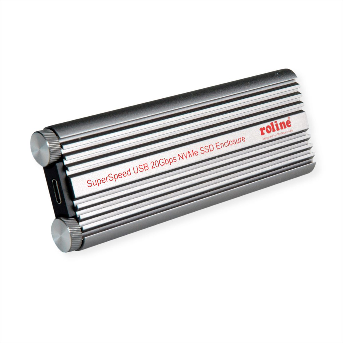 ROLINE Externes SSD-Gehäuse, M.2, NVMe zu USB 3.2 Gen 2x2 Typ C