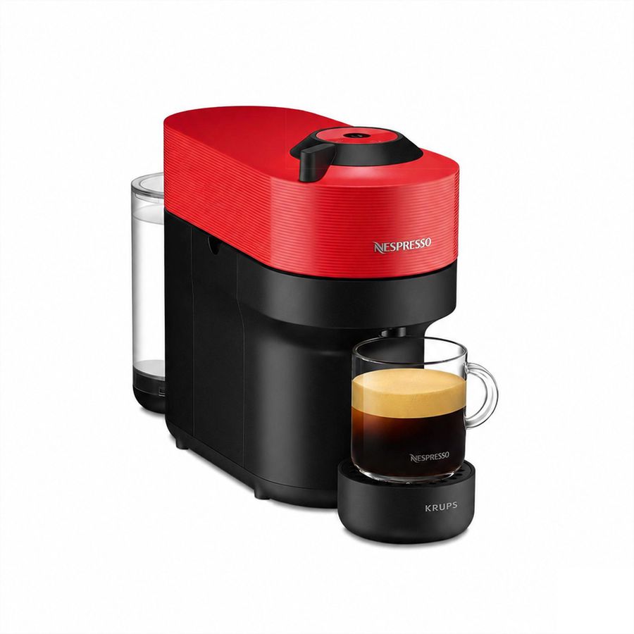 Krups Nespresso Vertuo Pop XN9205CH, Spicy Red, Vertuo, Bluetooth