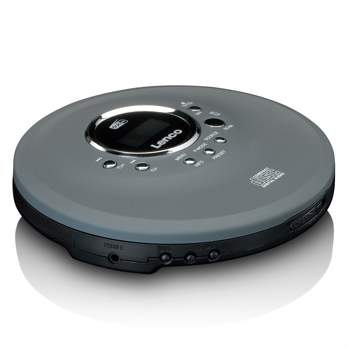 Lenco CD/MP3 Player CD-400GY, Grau